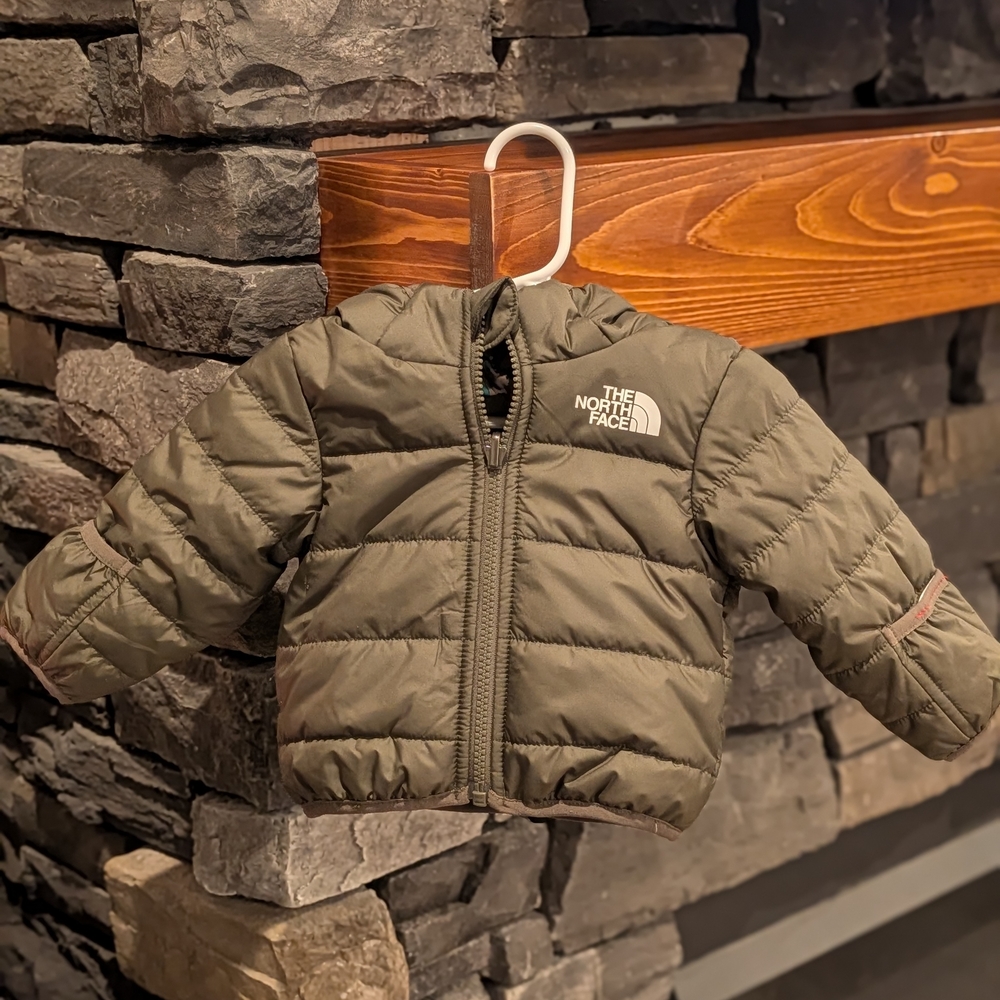 The North Face Olive Green Puffer Jacket
